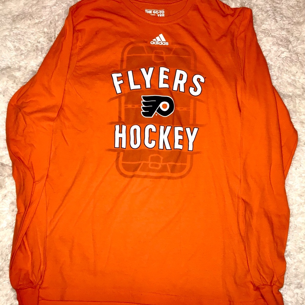Men's NHL philadelphia flyers adidas long sleeve shirt size M